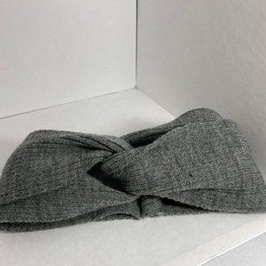 Grey Knit Mobius Head Wrap OS